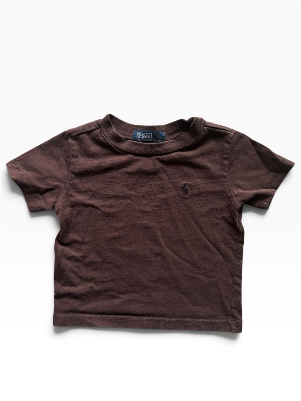 Ralph Lauren Kids 9M Brown Short Sleeve Shirt Comfy Fall School Winter